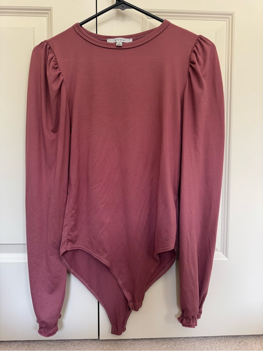 Dark Pink Long Sleeve Bodysuit